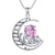 Cat Necklace 925 Silver Cat Birthstone Necklace Cat Jewelry Gift for Women Cat Lover