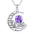 Cat Necklace 925 Silver Cat Birthstone Necklace Cat Jewelry Gift for Women Cat Lover