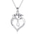 925 Sterling Silver Heart Initial Letter Necklace Class of 2023 Gifts High School Senior College Graduation Gifts