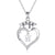 925 Sterling Silver Heart Initial Letter Necklace Class of 2023 Gifts High School Senior College Graduation Gifts