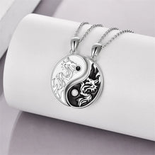 Yin Yang Necklace Sun Moon Sterling Silver Necklaces Matching Couples Friendship Necklace Jewelry For Women Men Gift